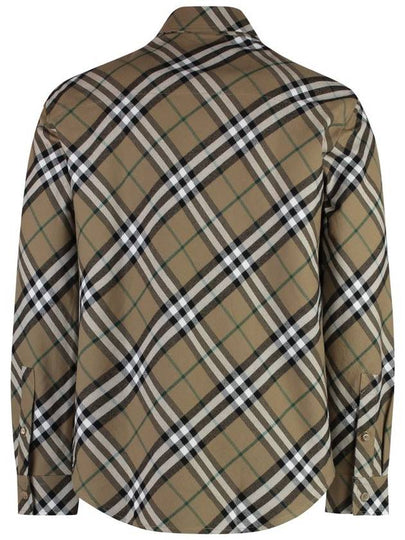 Burberry Checked Cotton Shirt - BURBERRY - BALAAN 2