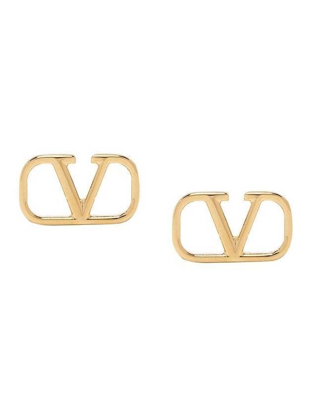 V logo Earings Gold - VALENTINO - BALAAN 1