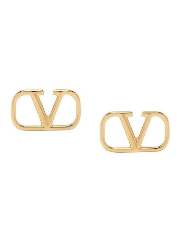 V logo Earings Gold - VALENTINO - BALAAN 1