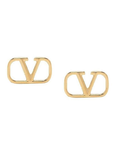 V logo Earings Gold - VALENTINO - BALAAN 1