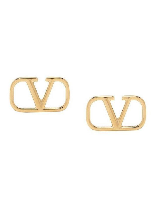 V logo Earings Gold - VALENTINO - BALAAN 1