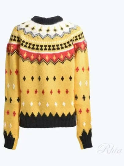 Grenoble Pattern Jacquard Knit Top Yellow - MONCLER - BALAAN 2