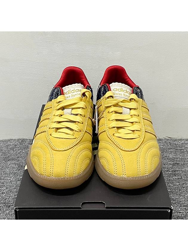 Samba Suede Low Top Sneakers Navy Yellow - ADIDAS - BALAAN 4