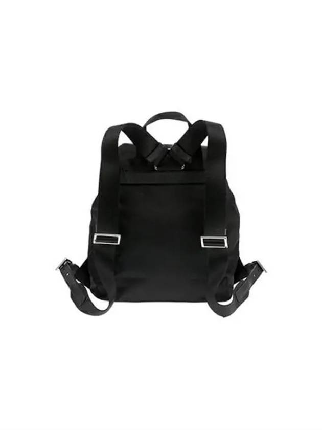 Triangle Logo Re Nylon Small Backpack Black - PRADA - BALAAN 4