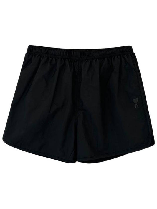 Men's Heart Logo Swim Short Black - AMI - BALAAN 2