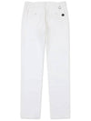 Golfwear Men's Casual Cotton Touch Straight Pants White - ONOFF - BALAAN 3