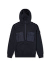 Ghost Wappen Two Pocket Hooded Jacket Navy - STONE ISLAND - BALAAN 1