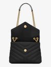 Bronze Monogram Loulou Matelasse Y Leather Small Shoulder Bag Black - SAINT LAURENT - BALAAN 4