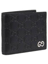 Men's GG Signature Half Wallet Black - GUCCI - BALAAN 3