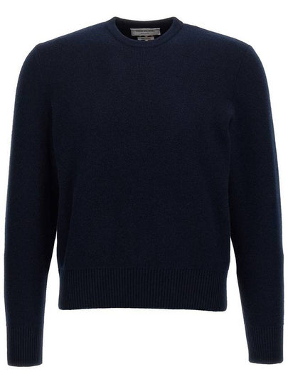 Arm Band Merino Wool Pique Knit Top Navy - THOM BROWNE - BALAAN 2