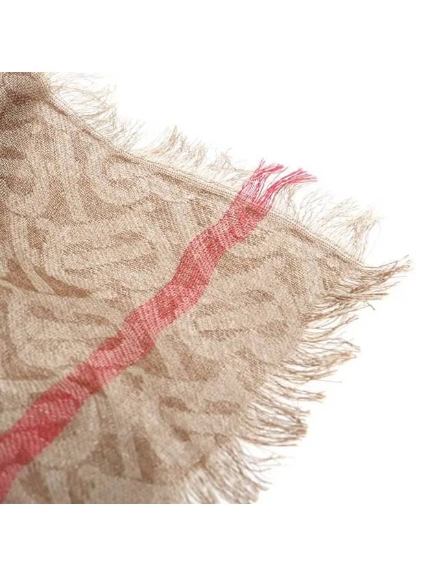 Jacquard Check Pattern Scarf Beige - BURBERRY - BALAAN 6