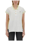 Embroidered ORB Polo Shirt White - VIVIENNE WESTWOOD - BALAAN 4