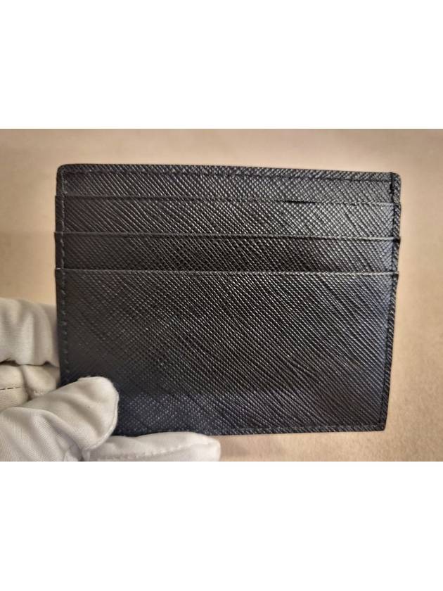 Men s side open letter logo Saffiano card wallet black 2MC223 - PRADA - BALAAN 3