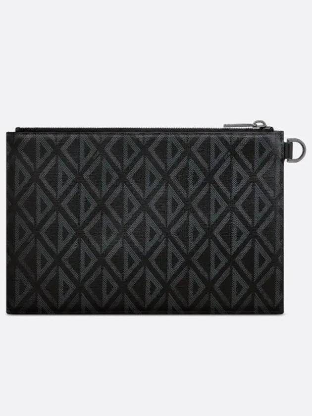 CD Diamond Clutch Bag Black - DIOR - BALAAN 3