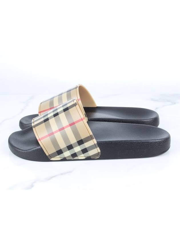 Check slide slippers 37 240 - BURBERRY - BALAAN 5