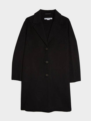 FW23 Studios Women's Single Breasted Wool Coat FN-WN-OUTW000812 Black A90531900 - ACNE STUDIOS - BALAAN 1