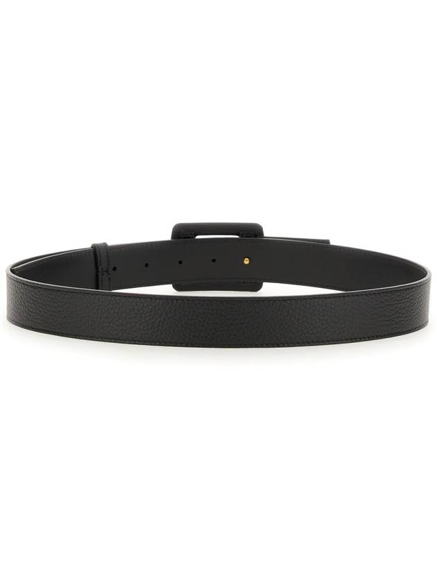 buckle leather belt black - HOGAN - BALAAN 4