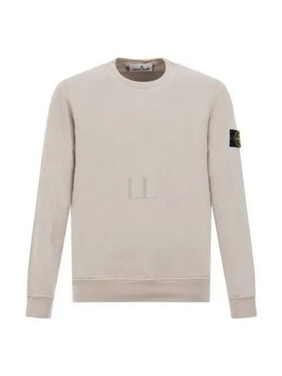 Compass Patch Crew Neck Sweatshirt Beige - STONE ISLAND - BALAAN 2