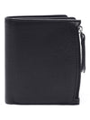 Four-Stitch Leather Half Wallet Black - MAISON MARGIELA - BALAAN 5