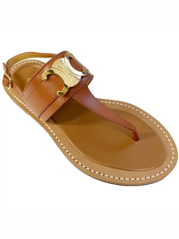 Lympia Triomphe Sandals Brown - CELINE - BALAAN 3