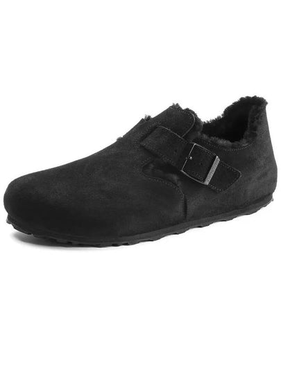 London Shearling Low Top Sneakers Black - BIRKENSTOCK - BALAAN 2