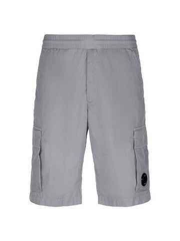 Lens Wappen Chrome R Cargo Shorts Grey - CP COMPANY - BALAAN 1