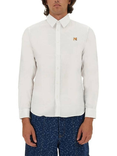 Fox Head Long Sleeve Shirt White - MAISON KITSUNE - BALAAN 2