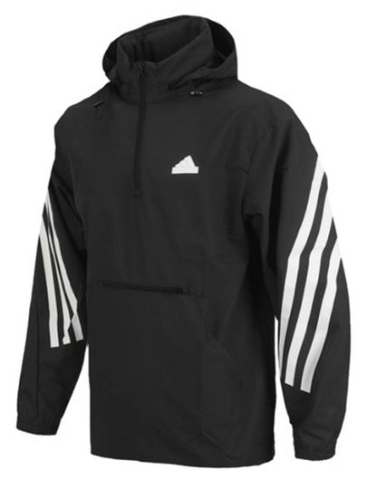 Future Icon 3 Stripes Woven Windbreaker Black - ADIDAS - BALAAN 2