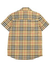 Kids Vintage Check Short Sleeve Shirt Beige - BURBERRY - BALAAN 3