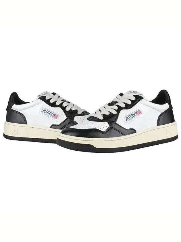 Medalist Leather Low Top Sneakers White Black - AUTRY - BALAAN 2