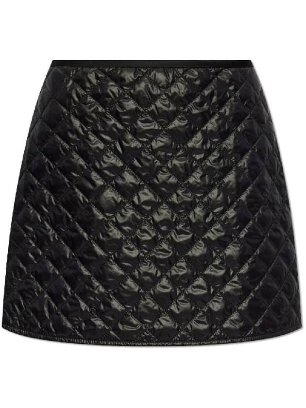 Padded Mini A-Line Skirt Black - MONCLER - BALAAN 2