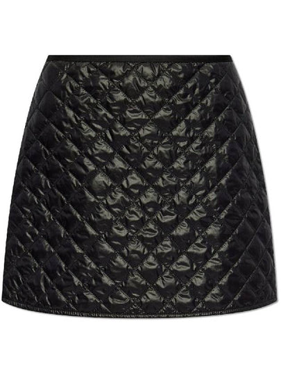 Padded Mini A-Line Skirt Black - MONCLER - BALAAN 2