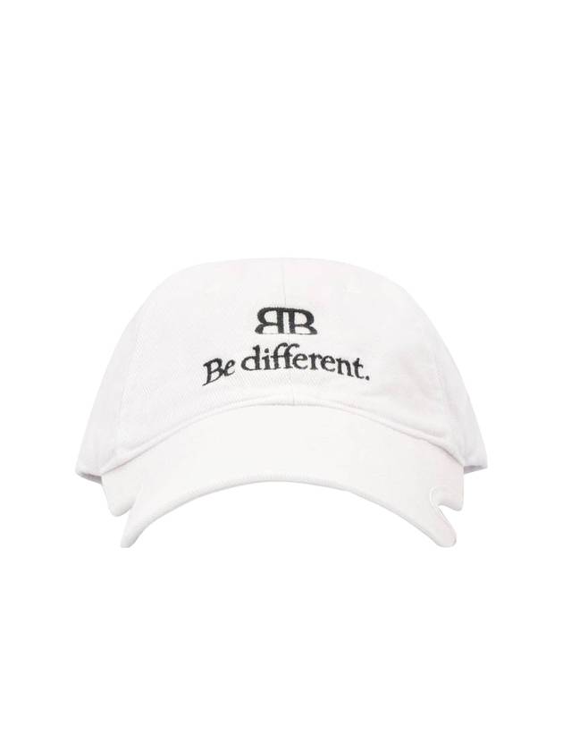 Logo Cotton Ball Cap White - BALENCIAGA - BALAAN 1