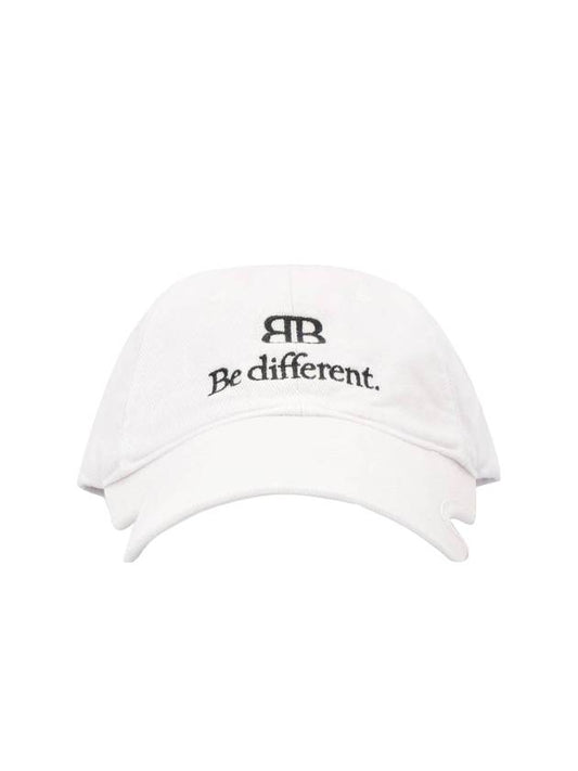 Logo Cotton Ball Cap White - BALENCIAGA - BALAAN 1