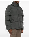 Garment Dyed Crinkle Reps Down Padding Grey - STONE ISLAND - BALAAN 3