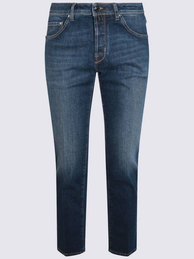 Jacob Cohen Blue Cotton Denim Jeans - JACOB COHEN - BALAAN 1