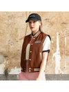 Golf Tennis Female Character Woven Vest Brown - AVAVE - BALAAN 1