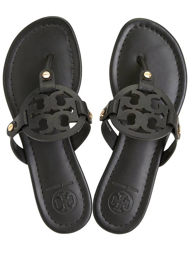 Miller Leather Sandals Black - TORY BURCH - BALAAN 3