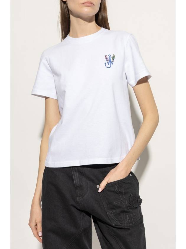 JW Anderson Logo T-shirt, Women's, White - JW ANDERSON - BALAAN 3