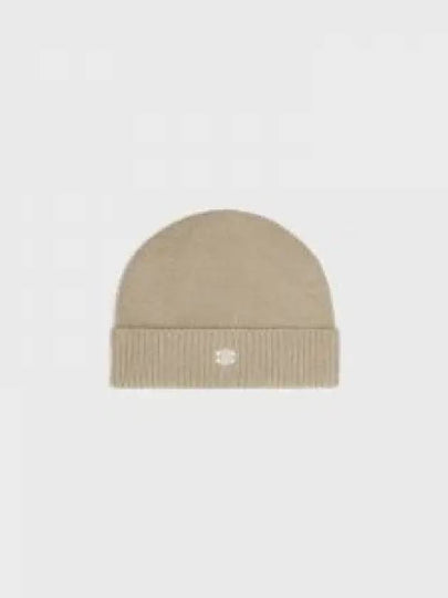 Triomphe Logo Beanie Beige - CELINE - BALAAN 2