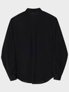 Relaxed Officer Pocket Blouse Black - NOIRER FOR WOMEN - BALAAN 4