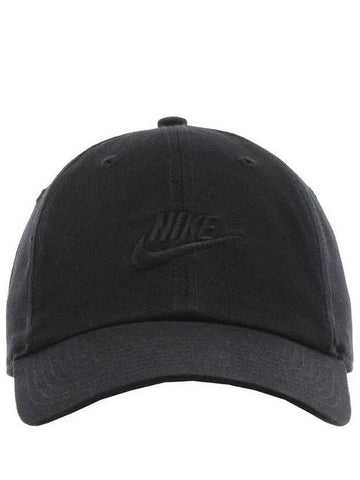 Club Unstructured Futura Washed Ball Cap Black - NIKE - BALAAN 1