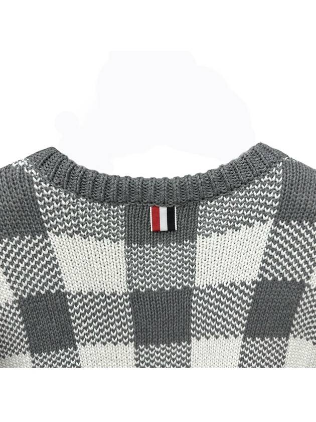 Gingham check knit MKA392A 055 - THOM BROWNE - BALAAN 6