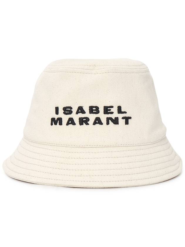 Haley Logo Bucket Hat Black Ecru - ISABEL MARANT - BALAAN 3