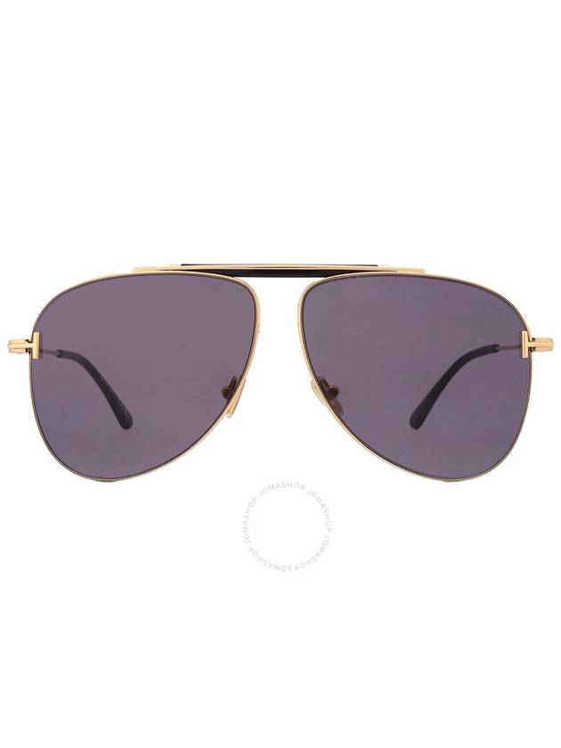 Eyewear Polished Pilot Frame Sunglasses FT1018 - TOM FORD - BALAAN 2