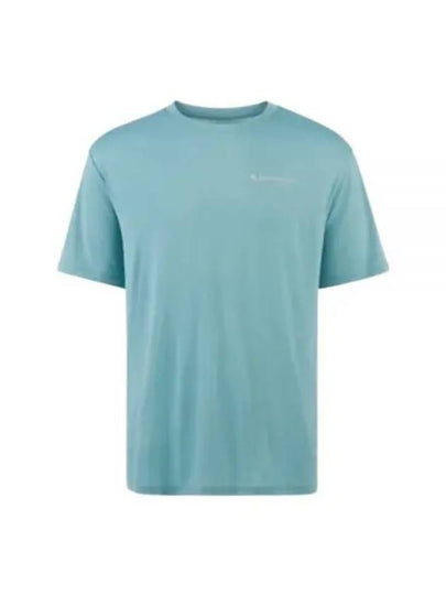 Men's Narfi Short Sleeve T-Shirt Mineral Blue - KLATTERMUSEN - BALAAN 2