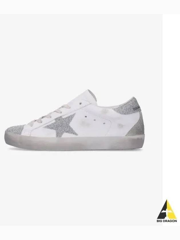 Superstar Glitter Low Top Sneakers Silver White - GOLDEN GOOSE - BALAAN 2