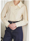 Serendipity Puff Logo Blouse Cream - MICANE - BALAAN 2