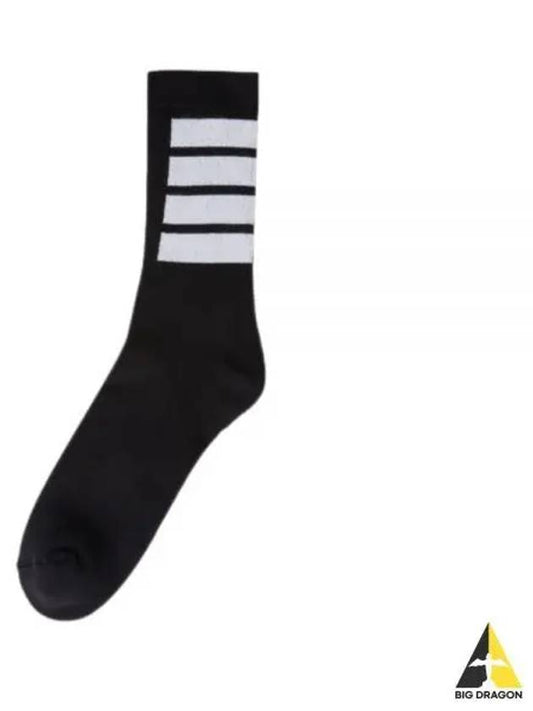 Striped Terry Socks Black White MAS152A Y3022 - THOM BROWNE - BALAAN 1