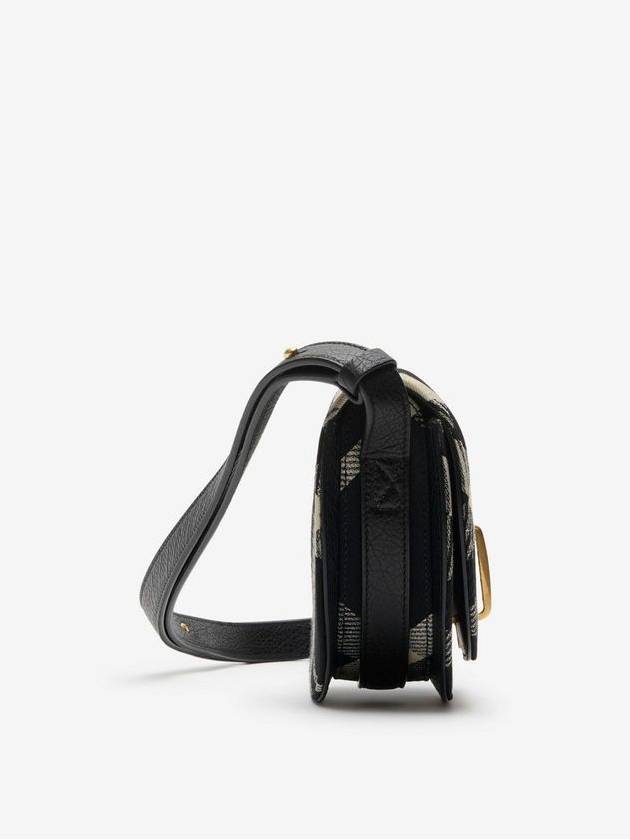 Rocking Horse Check Mini Shoulder Bag Black - BURBERRY - BALAAN 3